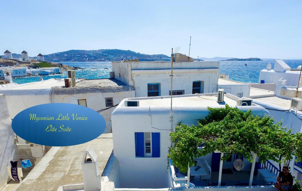 Myconian Little Venice Elite Suites With Sea View Mykonos Town Exteriör bild